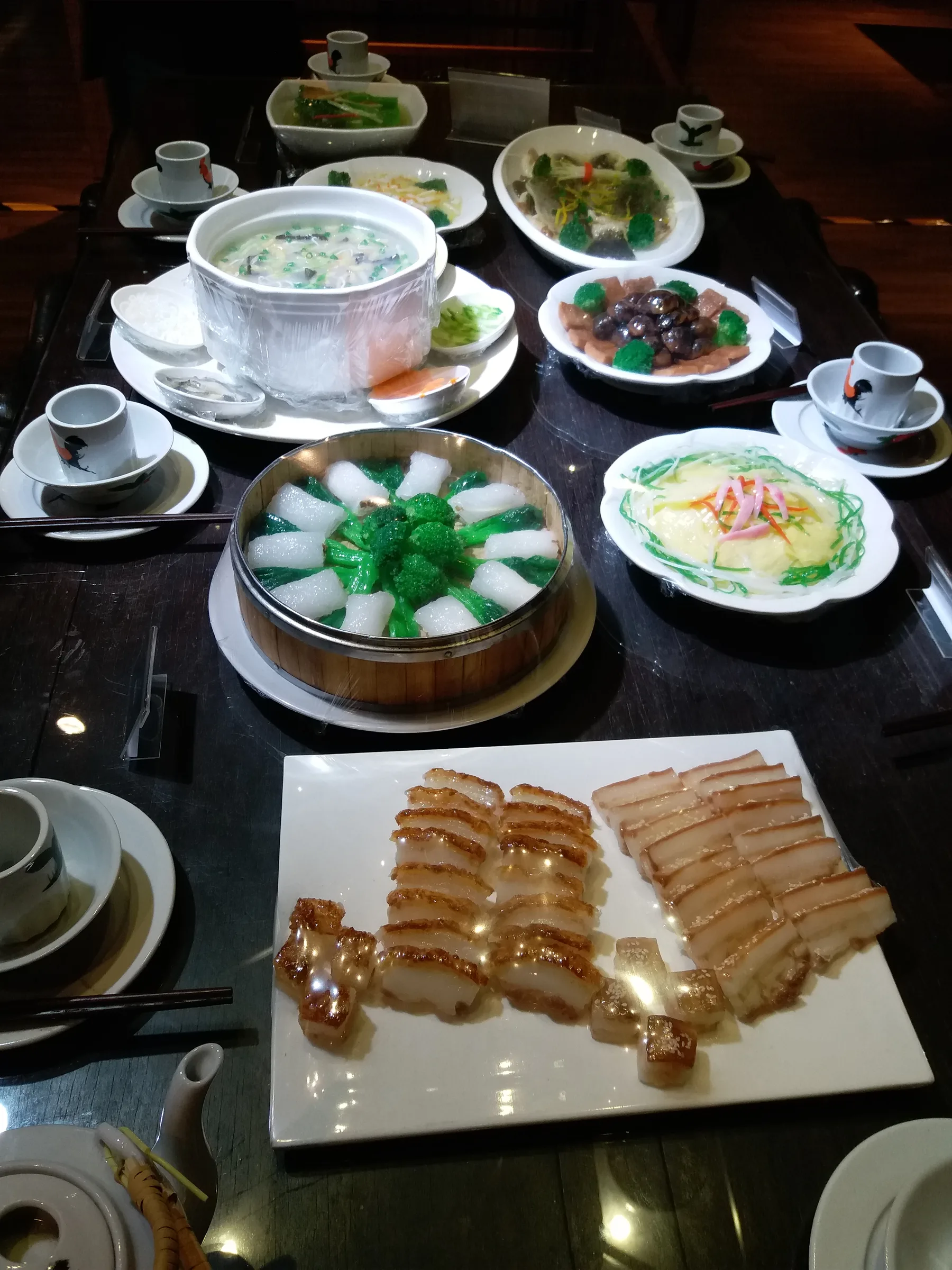 A Guangdong cuisine display inside the Shunde Museum in Foshan