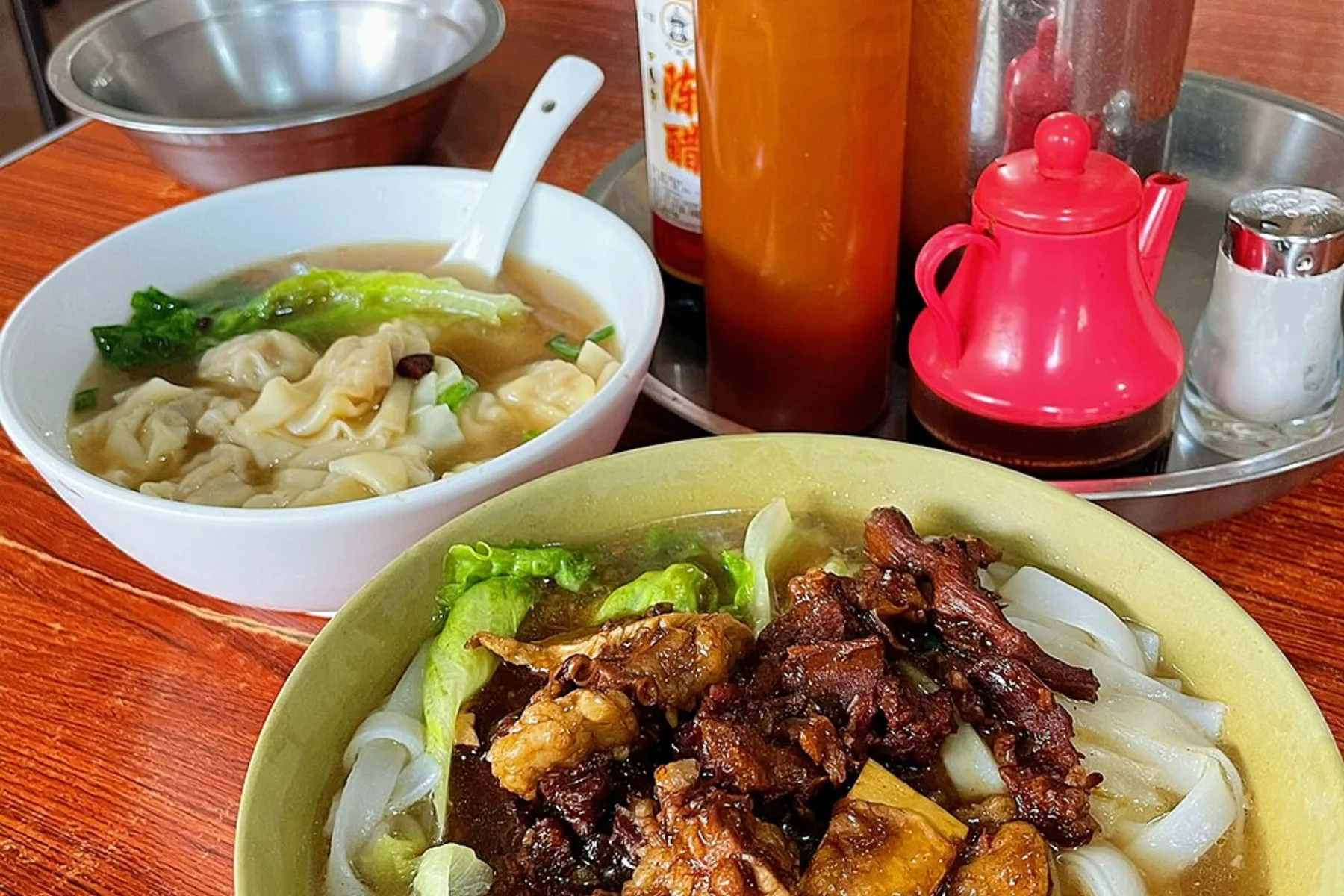 Breakfast bowls photographed in Shunde